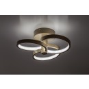 Rabalux 71400 LED Deckenleuchte Isidora | 32W integrierte LED-Quelle | 2560lm | 3000-6500K | Fernbedienung | Dimmer | beige
