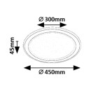 Rabalux 98071406 LED Deckenleuchte Golwen | 22W integrierte LED-Quelle | 1550lm | 3000-6500K