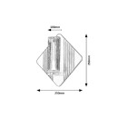 Rabalux 71407 LED Wandleuchte Rosaline | 7W integrierte LED-Quelle | 500lm | 3000K | schwarz