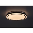 Rabalux 71412 LED Deckenleuchte Corlet | 20W integrierte LED-Quelle | 1500lm | 3000-6500K | Fernbedienung | Dimmer | schwarz