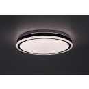 Rabalux 71412 LED Deckenleuchte Corlet | 20W integrierte LED-Quelle | 1500lm | 3000-6500K | Fernbedienung | Dimmer | schwarz