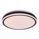 Rabalux 71412 LED Deckenleuchte Corlet | 20W integrierte LED-Quelle | 1500lm | 3000-6500K | Fernbedienung | Dimmer | schwarz