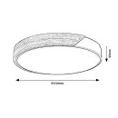 Rabalux 71419 LED Deckenleuchte Maple2 | 40W integrierte LED-Quelle | 3900lm | 3000/4000/6000K | weiß