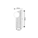 Rabalux 71421 Wandleuchte Noxelle G9 | braun