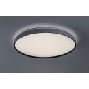 Rabalux 71450 LED Deckenleuchte Zerava | 60W integrierte LED-Quelle | 3800lm | 3000-6500K | Fernbedienung | Dimmer | schwarz