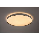 Rabalux 71451 LED Deckenleuchte Zerava | 80W integrierte LED-Quelle | 4400lm | 3000-6500K | Fernbedienung | Dimmer | schwarz