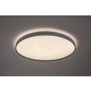 Rabalux 71451 LED Deckenleuchte Zerava | 80W integrierte LED-Quelle | 4400lm | 3000-6500K | Fernbedienung | Dimmer | schwarz