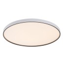 Rabalux 71451 LED Deckenleuchte Zerava | 80W integrierte LED-Quelle | 4400lm | 3000-6500K | Fernbedienung | Dimmer | schwarz