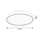 Rabalux 71452 LED Deckenleuchte Zerava | 34W integrierte LED-Quelle | 2200lm | 3000-6500K | Fernbedienung | Dimmer | gold