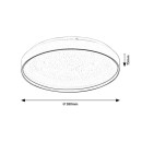 Rabalux 71453 LED Deckenleuchte Zerava | 60W integrierte LED-Quelle | 4100lm | 3000-6500K | Fernbedienung | Dimmer | gold