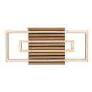 Rabalux 71456 LED Deckenleuchte Noxelle | 28W integrierte LED-Quelle | 1580lm | 3000/4000/6000K | braun