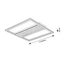 Rabalux 71458 LED Deckenleuchte Noxelle | 30W integrierte LED-Quelle | 1800lm | 3000/4000/6000K | braun