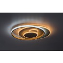 Rabalux 71465 LED Deckenleuchte Brantiel | 57W integrierte LED-Quelle | 3300lm | 3000-6000K | Fernbedienung | Dimmer | beige
