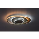 Rabalux 71465 LED Deckenleuchte Brantiel | 57W integrierte LED-Quelle | 3300lm | 3000-6000K | Fernbedienung | Dimmer | beige