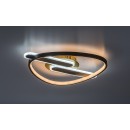 Rabalux 71467 LED Deckenleuchte Brantiel | 60W integrierte LED-Quelle | 3000lm | 3000-6000K | Fernbedienung | Dimmer | schwarz