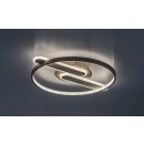 Rabalux 71468 LED Deckenleuchte Brantiel | 55W integrierte LED-Quelle | 4000lm | 3000-6000K | Fernbedienung | Dimmer | beige