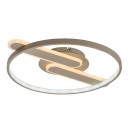 Rabalux 71468 LED Deckenleuchte Brantiel | 55W integrierte LED-Quelle | 4000lm | 3000-6000K | Fernbedienung | Dimmer | beige