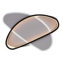 Rabalux 71469 LED Deckenleuchte Brantiel | 57W integrierte LED-Quelle | 3250lm | 3000-6000K | Fernbedienung | Dimmer | schwarz