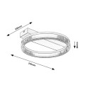 Rabalux 71471 LED Deckenleuchte Rivona | 18W integrierte LED-Quelle | 1400lm | 3000-6500K | Fernbedienung | Dimmer | gold