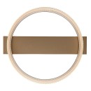 Rabalux 71471 LED Deckenleuchte Rivona | 18W integrierte LED-Quelle | 1400lm | 3000-6500K | Fernbedienung | Dimmer | gold