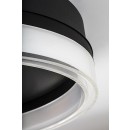 Rabalux 71478 LED Deckenleuchte Seraphiel | 18W integrierte LED-Quelle | 1110lm | 3000-6500K | Fernbedienung | Dimmer | schwarz