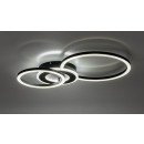 Rabalux 71485 LED Deckenleuchte Lureo | 24W integrierte LED-Quelle | 1580lm | 3000-6500K | Fernbedienung | Dimmer | schwarz