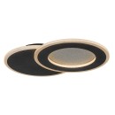 Rabalux 71486 LED Deckenleuchte Lureo | 24W integrierte LED-Quelle | 1510lm | 3000-6500K | Fernbedienung | Dimmer | schwarz