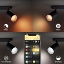 Philips Hue 8720169319394 LED Spot-Deckenleuchte Fugato  | 4x4,2W GU10 | 2000-6500+RGBK