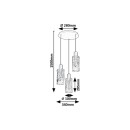 Rabalux 98072038 Pendelleuchte Fumea  E27