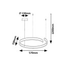 Rabalux 98072114 LED Pendelleuchte Silnora | 35W integrierte LED-Quelle | 2200lm | 3000+4000+6500K