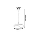 Rabalux 98072252 LED Pendelleuchte Serena  | 15W integrierte LED-Quelle | 1640lm | 4000K