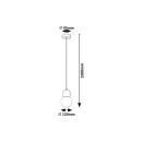 Rabalux 98072279 Pendelleuchte Gellia  G9