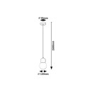 Rabalux 98072280 Pendelleuchte Gellia  G9