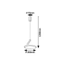 Rabalux 98072327 LED Pendelleuchte Ovidia  | 20W integrierte LED-Quelle | 1300lm | 3000K