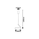 Rabalux 98072328 LED Pendelleuchte Ovidia  | 20W integrierte LED-Quelle | 1300lm | 3000K