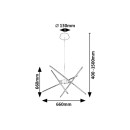 Rabalux 98072338 LED Pendelleuchte Henli2  | 40W integrierte LED-Quelle | 2800lm | 3000K