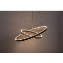 Rabalux 72403 LED Pendelleuchte Nevira | 45W integrierte LED-Quelle | 3150lm | 3000-6500K | Fernbedienung | Dimmer | Seilleuchte | braun