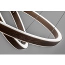 Rabalux 72403 LED Pendelleuchte Nevira | 45W integrierte LED-Quelle | 3150lm | 3000-6500K | Fernbedienung | Dimmer | Seilleuchte | braun