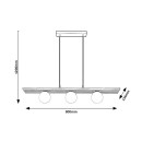 Rabalux 72421 Pendelleuchte Noxelle G9 | braun