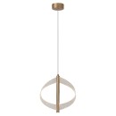 Rabalux 72464 LED Pendelleuchte Olyssia | 8W integrierte LED-Quelle | 340lm | 3000K | Seilleuchte | gold