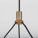 Rabalux 72471 LED Pendelleuchte Rivona | 24W integrierte LED-Quelle | 1700lm | 3000-6500K | Fernbedienung | Dimmer | Seilleuchte | gold