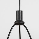 Rabalux 72478 LED Pendelleuchte Seraphiel | 24W integrierte LED-Quelle | 1610lm | 3000-6500K | Fernbedienung | Dimmer | Seilleuchte | schwarz