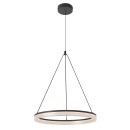 Rabalux 72478 LED Pendelleuchte Seraphiel | 24W integrierte LED-Quelle | 1610lm | 3000-6500K | Fernbedienung | Dimmer | Seilleuchte | schwarz
