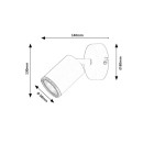 Rabalux 73107 Spot-Wandleuchte Nolie GU10 | schwarz