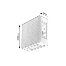Rabalux 7318 LED-Außenwandleuchte Lippa 1x6W | 360lm | 3000 K | IP54 - weiß