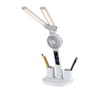 Rabalux 74030 LED Tischlampe Novilo | 7W integrierte LED-Quelle | 420lm | 3000/4000/6000K | mit Schalter | weiß