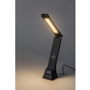 Rabalux 74036 LED Tischlampe Serilo | 6W integrierte LED-Quelle | 360lm | 3000/4000/6000K | mit Schalter | Dimmer | schwarz