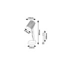 Rabalux 74089 Tischlampe Solvet E14 | mit Schalter | braun