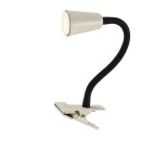 Rabalux 74091 Tischlampe Aldo GU10 | mit Schalter | mit Clip | weiß