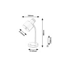 Rabalux 74098 Tischlampe Pastro E27 | mit Schalter | weiß